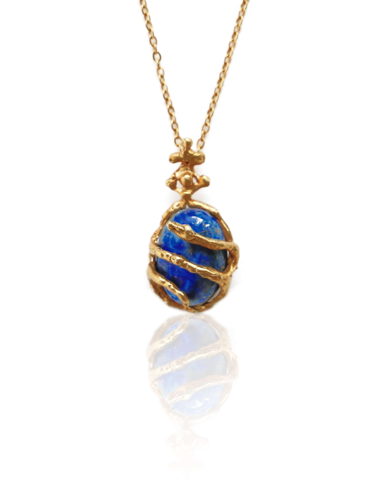 Jajo Orfickie Lapis Lazuli Gold