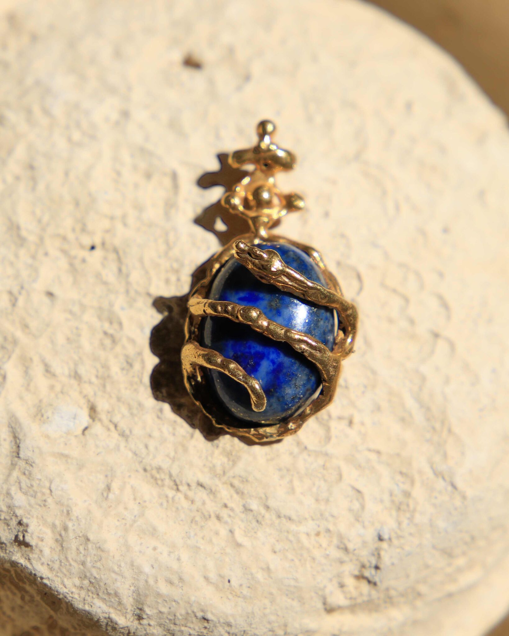 Jajo Orfickie Lapis Lazuli Gold